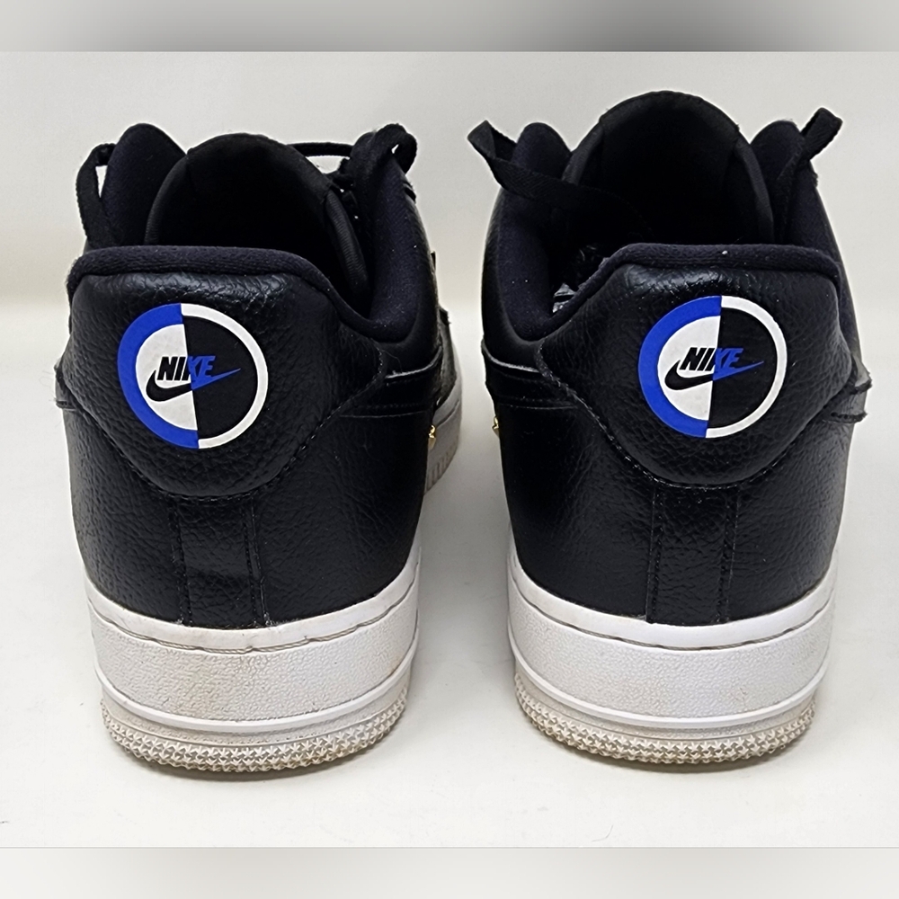 Nike Air Force 1 LX Sisterhood Black Leather Gold Metallic Womens Size 10 2020 - Picture 5 of 14